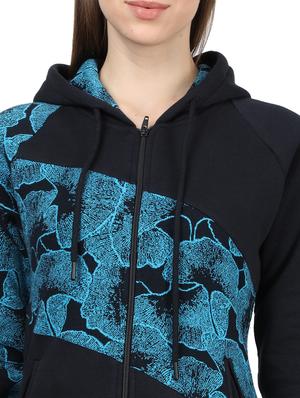 hooded neck printed jacket - 17525499 - Standard Image - 6
