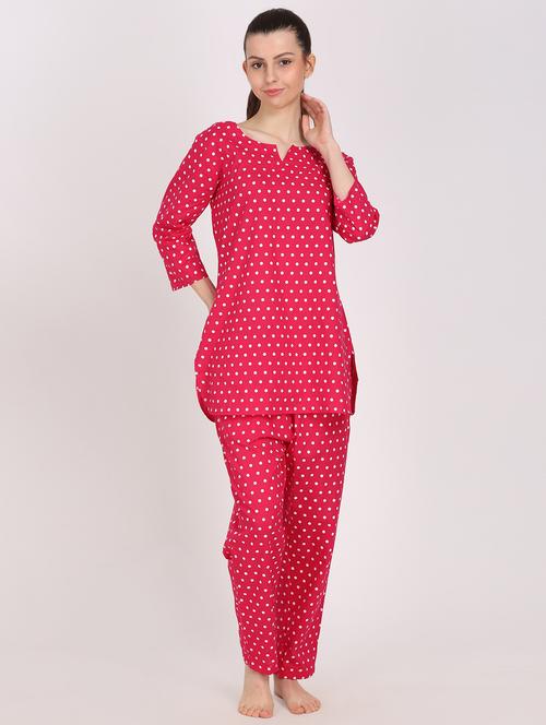 printed nightwear pyjama set - 17525714 - Standard Image - 1