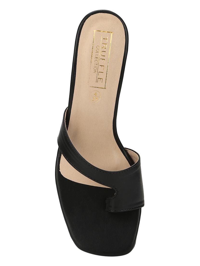 black slip on sandal - 17526412 - Zoom Image - 4