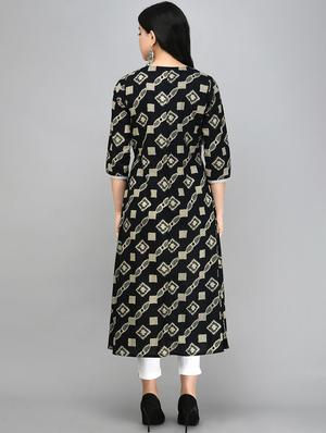 printed a-line kurta - 17526514 - Standard Image - 3
