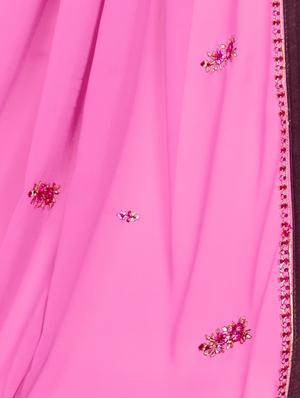 embroidered churidaar semi-stitched suit - 17526637 - Standard Image - 4