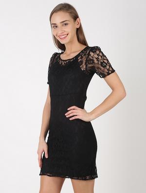 black lace sheath dress - 17527400 - Standard Image - 2