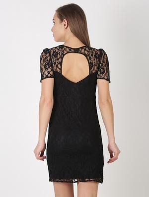 black lace sheath dress - 17527400 - Standard Image - 3