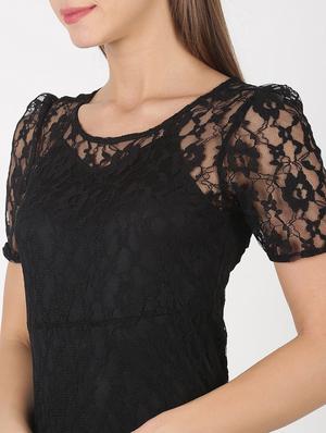 black lace sheath dress - 17527400 - Standard Image - 5
