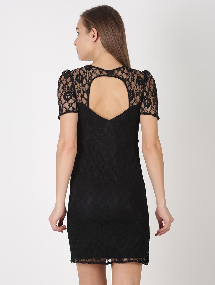 black lace sheath dress - 17527400 - Zoom Image - 3