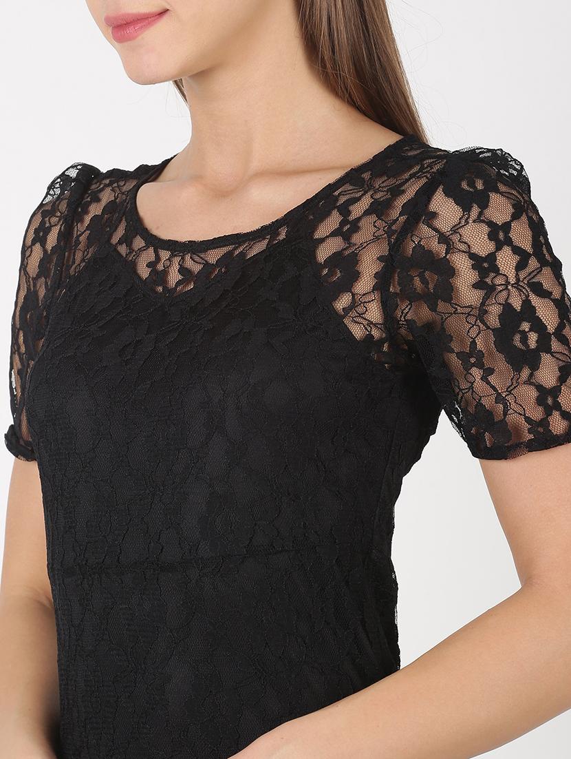 black lace sheath dress - 17527400 - Zoom Image - 5