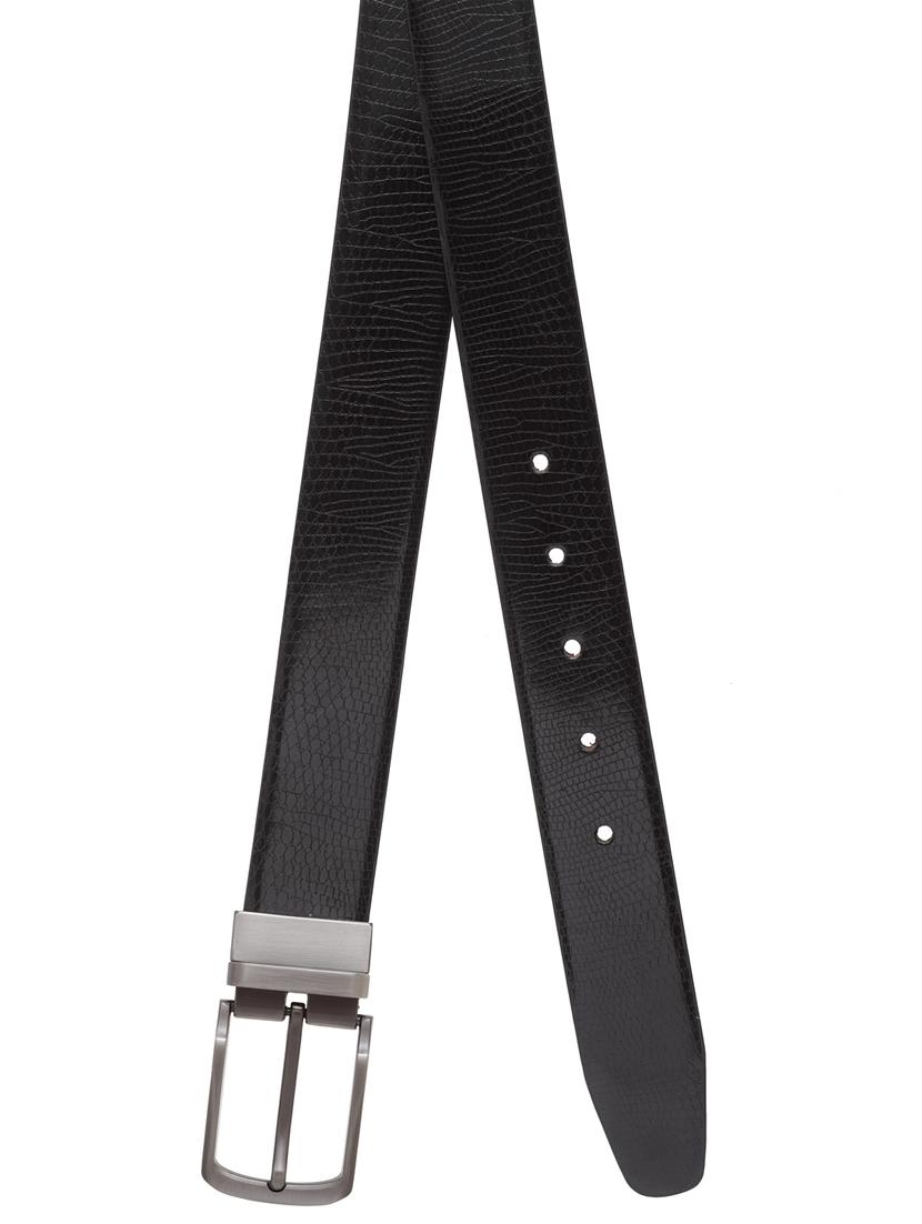 black leatherette belt - 17527446 - Zoom Image - 4
