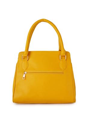 yellow leatherette (pu) regular handbag - 17527530 - Standard Image - 2