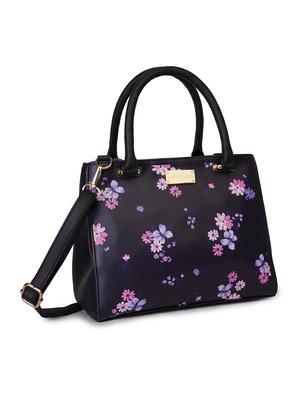 black leatherette (pu) regular handbag - 17527538 - Standard Image - 4