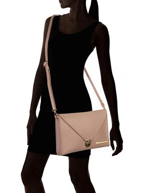beige leatherette (pu) regular sling bag - 17527545 - Standard Image - 6