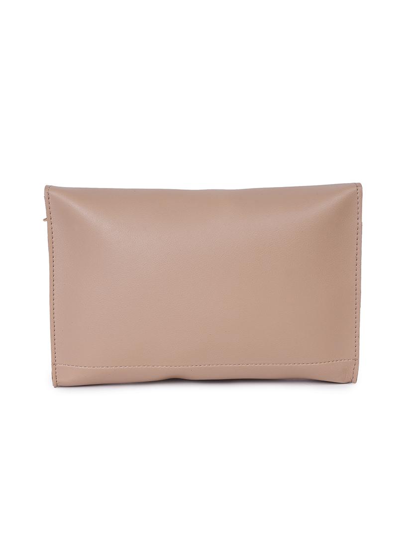 beige leatherette (pu) regular sling bag - 17527545 - Zoom Image - 2