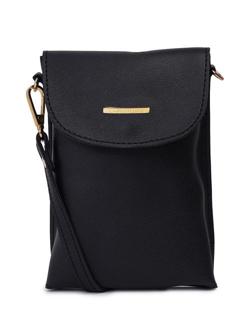 black solid regular sling bag - 17527550 - Very Small Image - 1