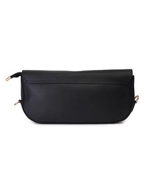 black leatherette (pu) regular sling bag - 17527561 - Standard Image - 2