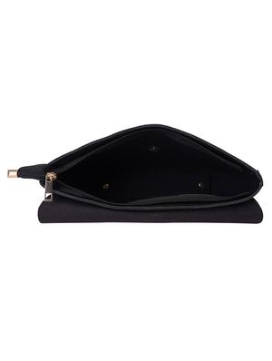black leatherette (pu) regular sling bag - 17527561 - Standard Image - 3