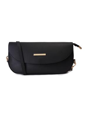 black leatherette (pu) regular sling bag - 17527561 - Standard Image - 5