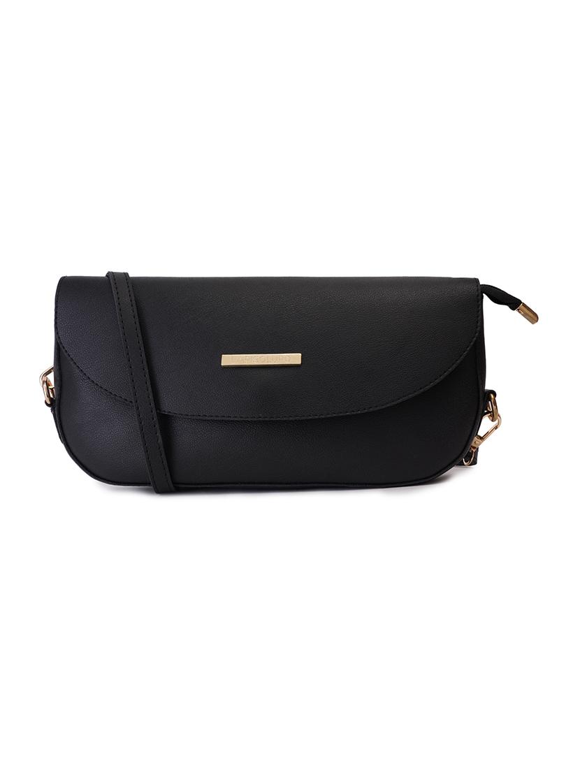 black leatherette (pu) regular sling bag - 17527561 - Zoom Image - 5