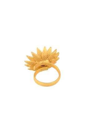 gold brass finger ring - 17527602 - Standard Image - 3