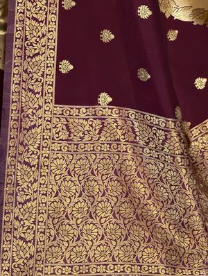 self design paithani saree with blouse - 17527827 - Standard Image - 3