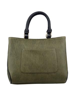 green leatherette (pu) regular satchel - 17528172 - Standard Image - 2