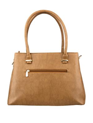 brown leatherette (pu) regular satchel - 17528176 - Standard Image - 2