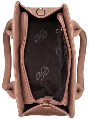 pink leatherette (pu) regular satchel - 17528180 - Standard Image - 3