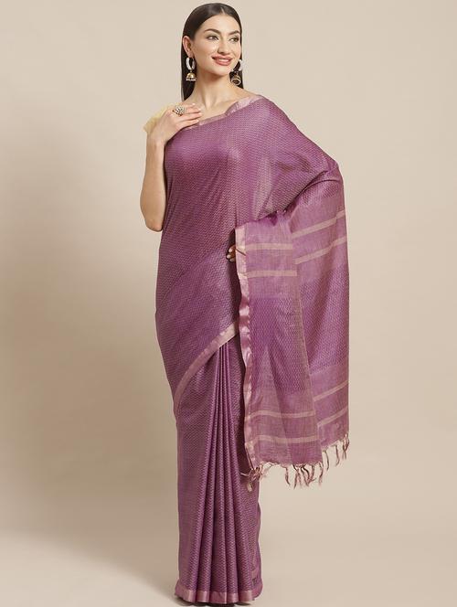 self design bhagalpuri saree with blouse - 17528230 - Standard Image - 1