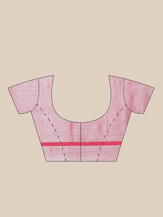 self design bhagalpuri saree with blouse - 17528256 - Zoom Image - 3