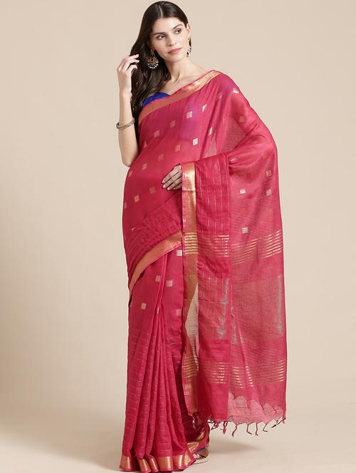 self design bhagalpuri saree with blouse - 17528261 - Standard Image - 1