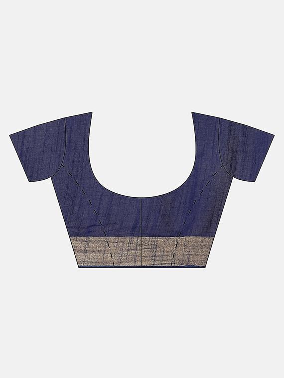 self design bhagalpuri saree with blouse - 17528261 - Zoom Image - 4
