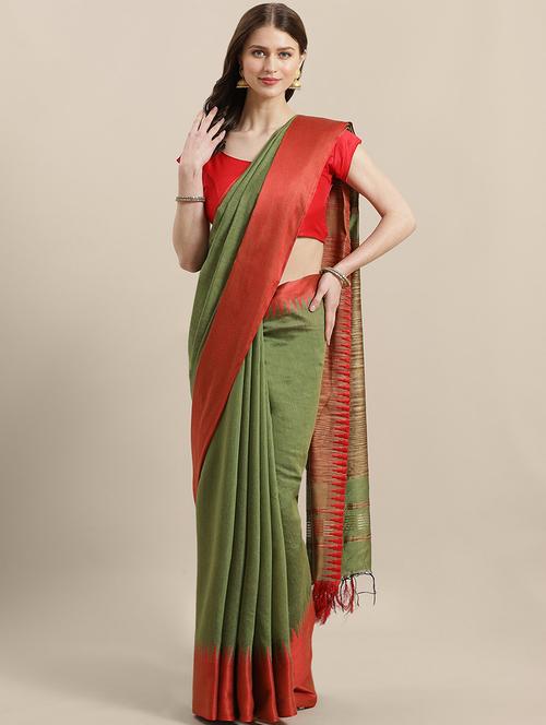 self design bhagalpuri saree with blouse - 17528265 - Standard Image - 1