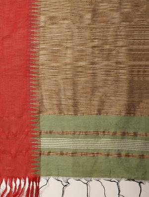self design bhagalpuri saree with blouse - 17528265 - Standard Image - 3