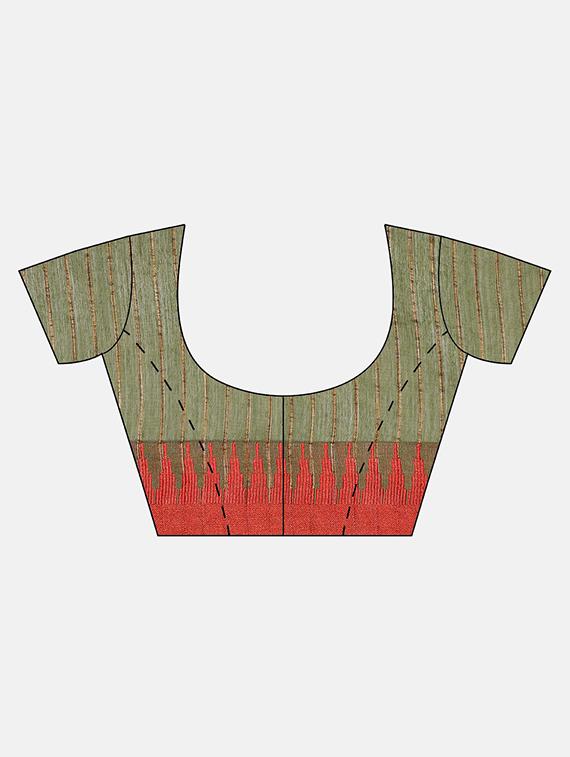 self design bhagalpuri saree with blouse - 17528265 - Zoom Image - 5