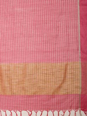 self design bhagalpuri saree with blouse - 17528284 - Standard Image - 5