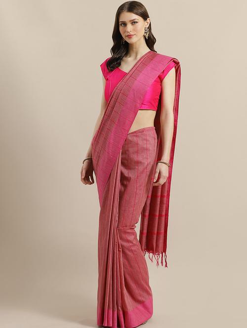 self design bhagalpuri saree with blouse - 17528286 - Standard Image - 1