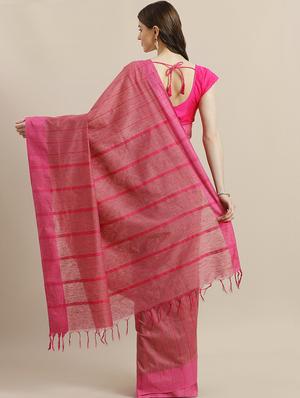 self design bhagalpuri saree with blouse - 17528286 - Standard Image - 2