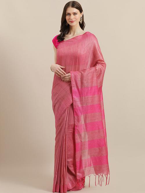 self design bhagalpuri saree with blouse - 17528288 - Standard Image - 1