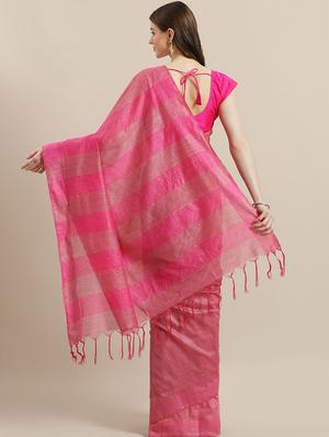 self design bhagalpuri saree with blouse - 17528288 - Standard Image - 2