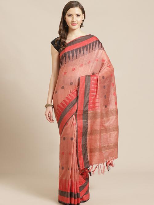 self design bhagalpuri saree with blouse - 17528312 - Standard Image - 1