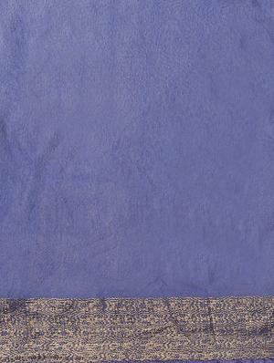 self design bhagalpuri saree with blouse - 17528337 - Standard Image - 3