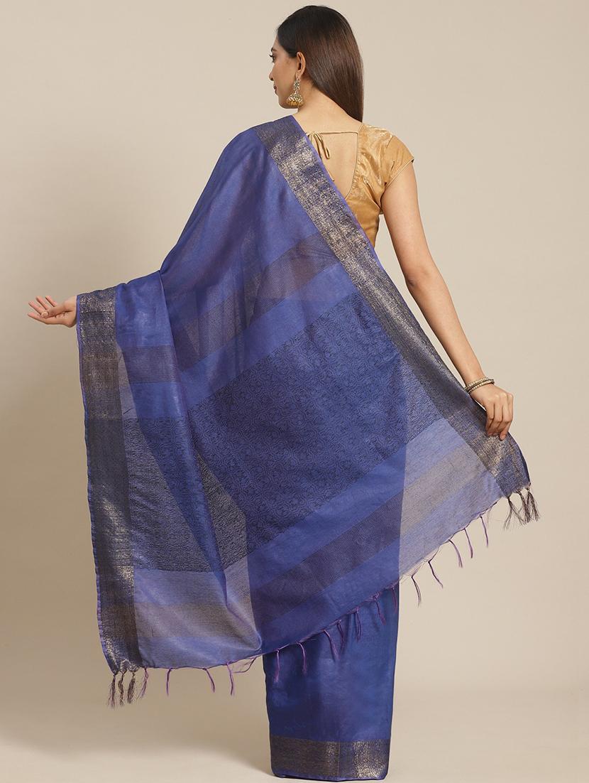 self design bhagalpuri saree with blouse - 17528337 - Zoom Image - 2
