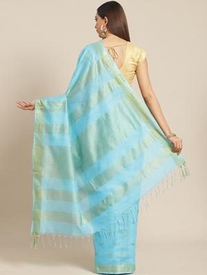 self design bhagalpuri saree with blouse - 17528362 - Standard Image - 2