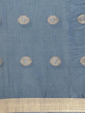self design bhagalpuri saree with blouse - 17528368 - Standard Image - 4