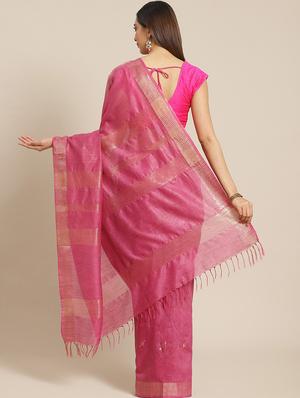 self design bhagalpuri saree with blouse - 17528369 - Standard Image - 2