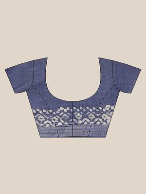 printed bhagalpuri saree with blouse - 17528376 - Standard Image - 5
