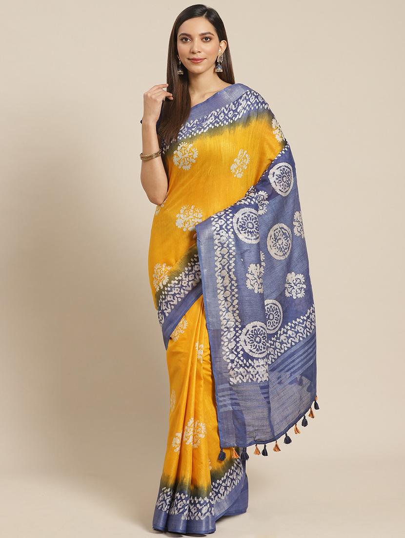 printed bhagalpuri saree with blouse - 17528376 - Zoom Image - 1