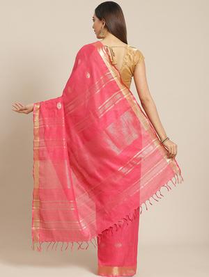 self design bhagalpuri saree with blouse - 17528384 - Standard Image - 2