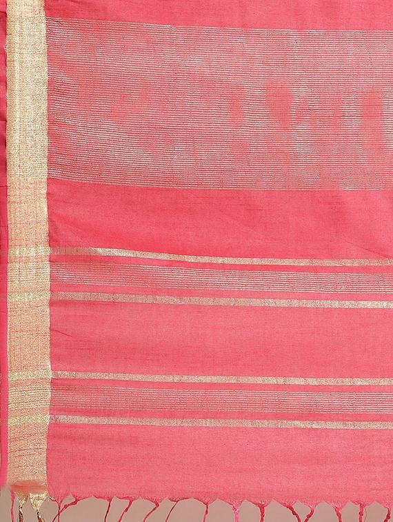 self design bhagalpuri saree with blouse - 17528384 - Zoom Image - 6