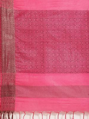 self design bhagalpuri saree with blouse - 17528395 - Standard Image - 6
