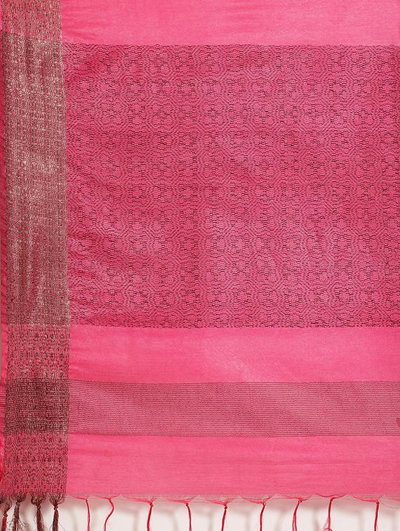 self design bhagalpuri saree with blouse - 17528395 - Zoom Image - 6