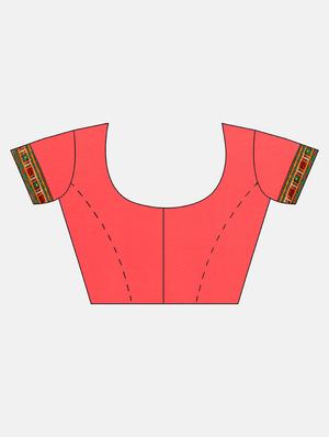 embroidered half and half saree with blouse - 17528573 - Standard Image - 3
